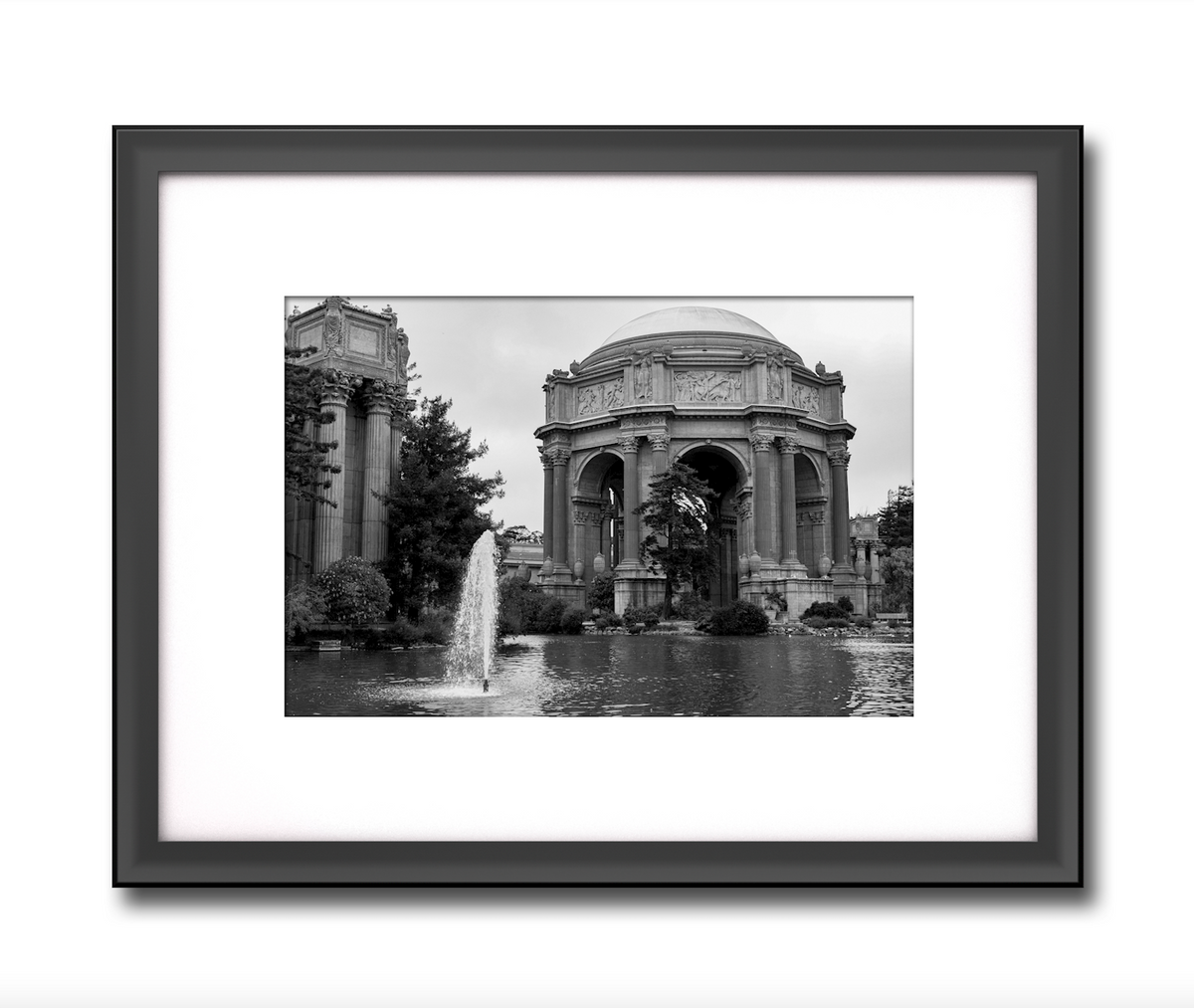 Fine art Photography art framed black outlet and white in Plaza de San Francisco